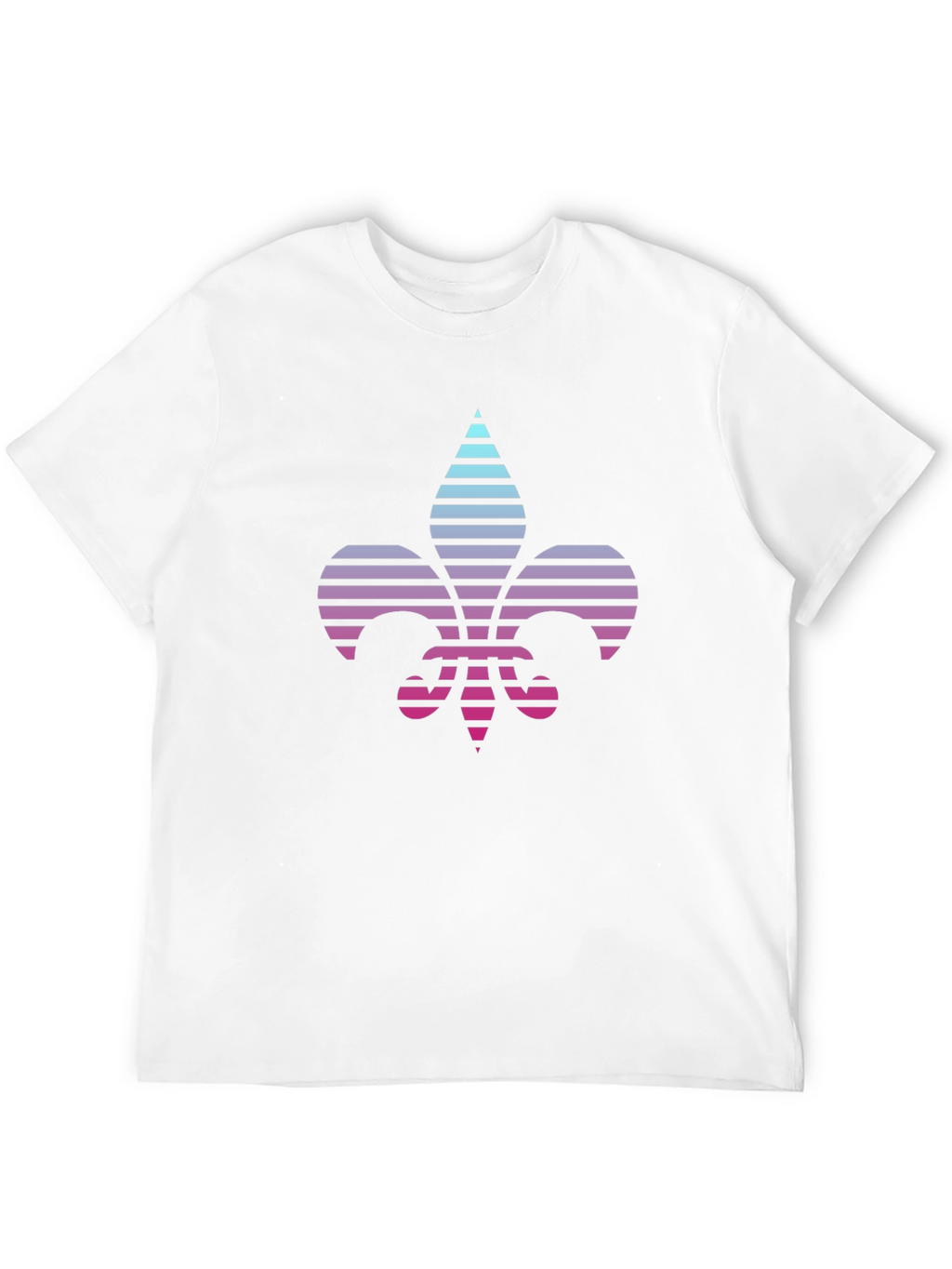 Retro Fleur-de-Lis Graphic Tee - Black