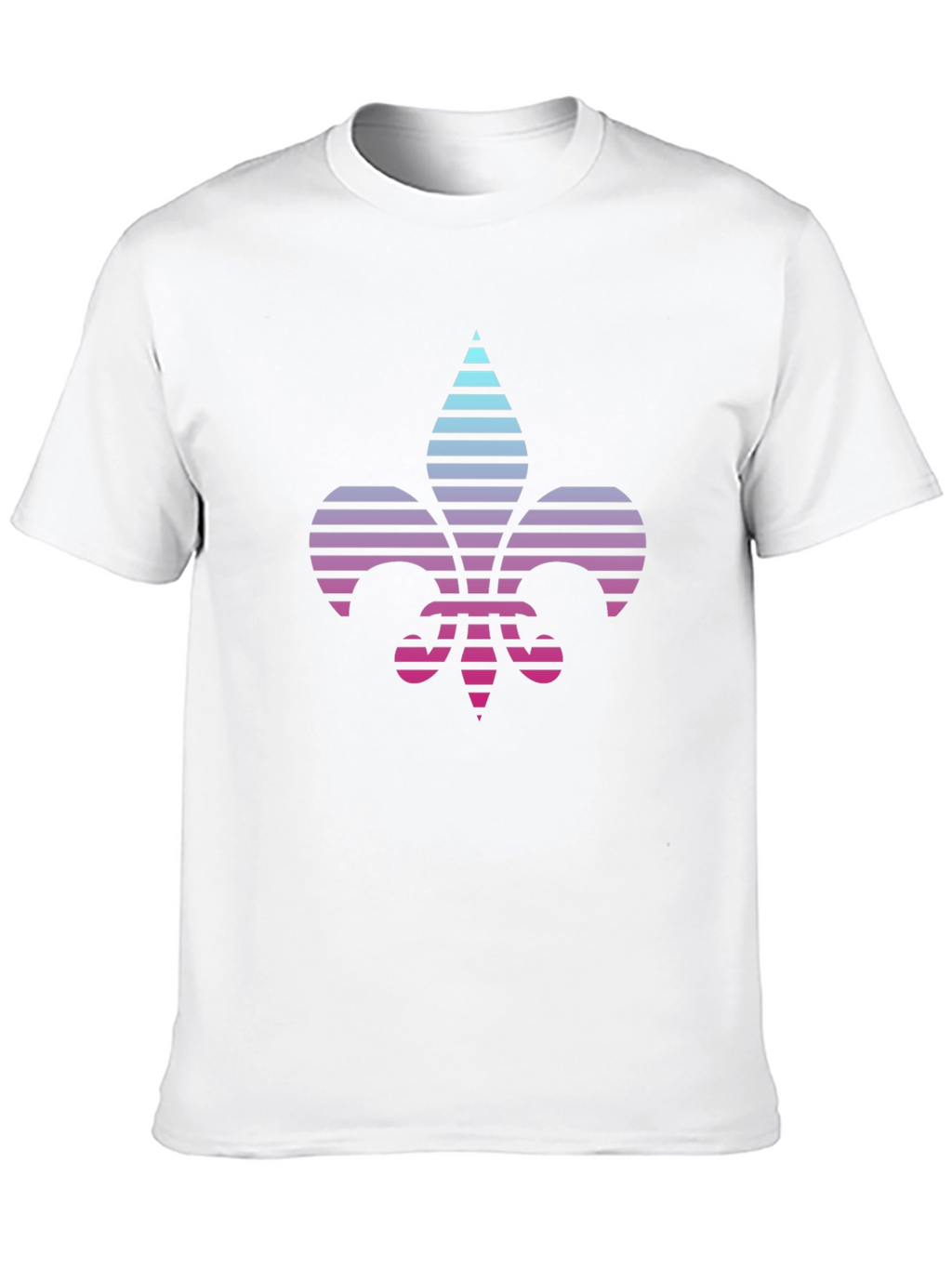 Retro Fleur-de-Lis Graphic Tee - Black