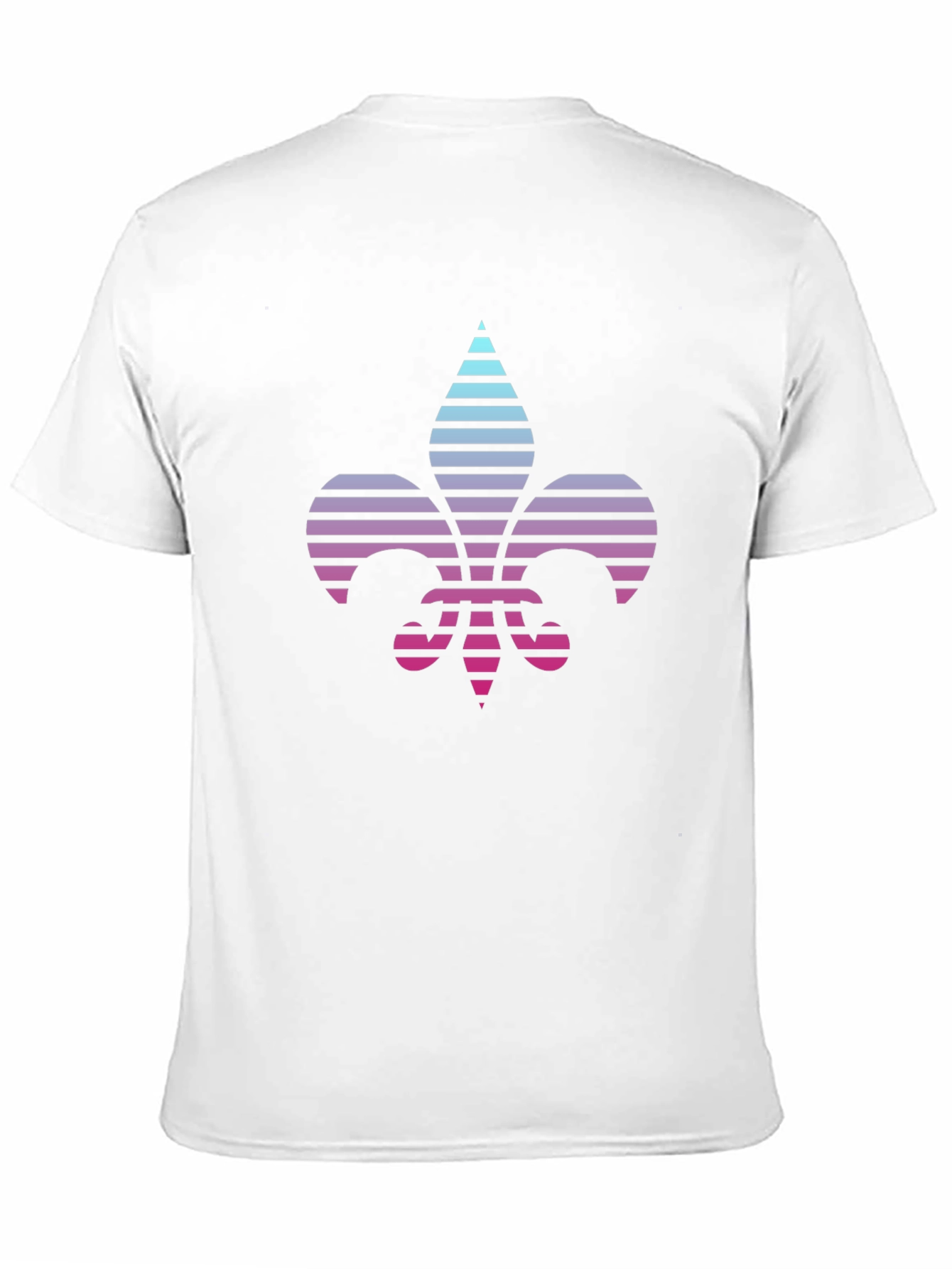 Retro Fleur-de-Lis Graphic Tee - Black