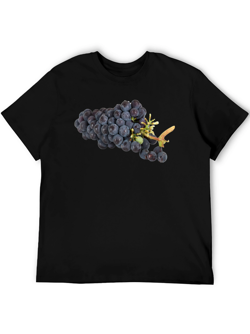 Grapes Graphic Black T-Shirt