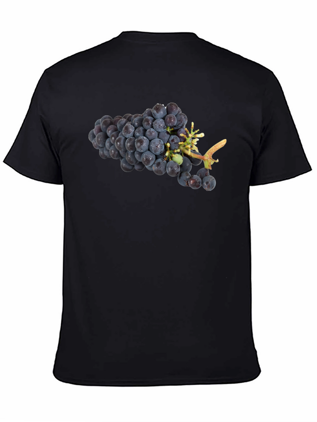 Grapes Graphic Black T-Shirt