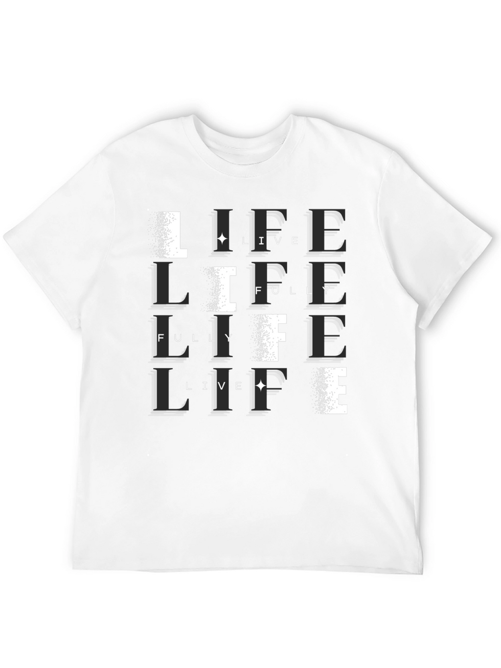 Live Life Fully Black T-Shirt