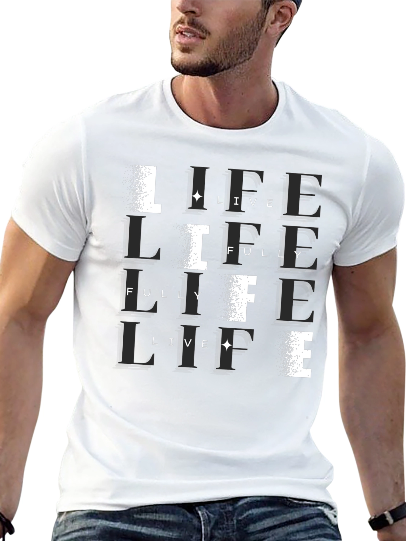 Live Life Fully Black T-Shirt