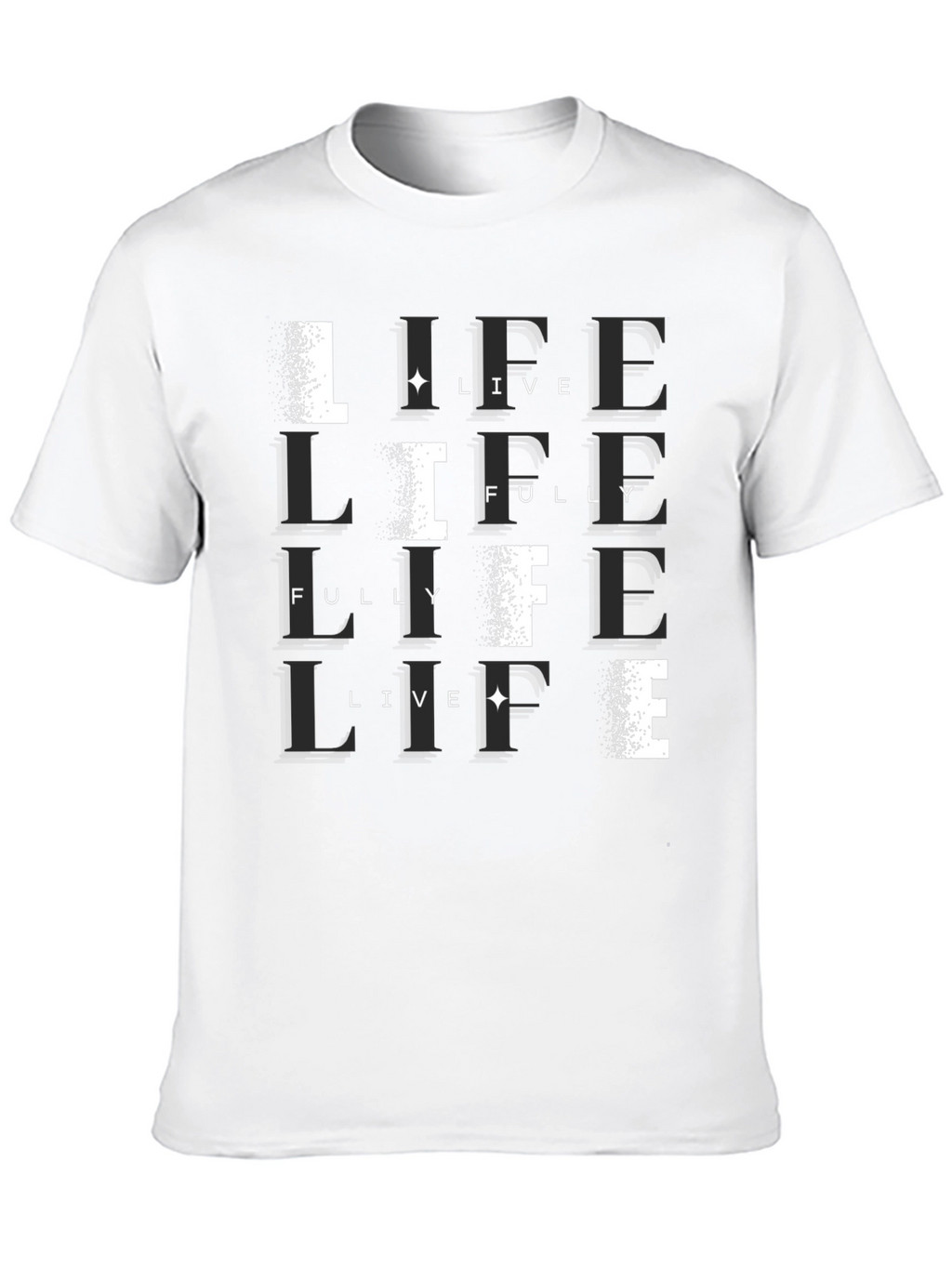 Live Life Fully Black T-Shirt