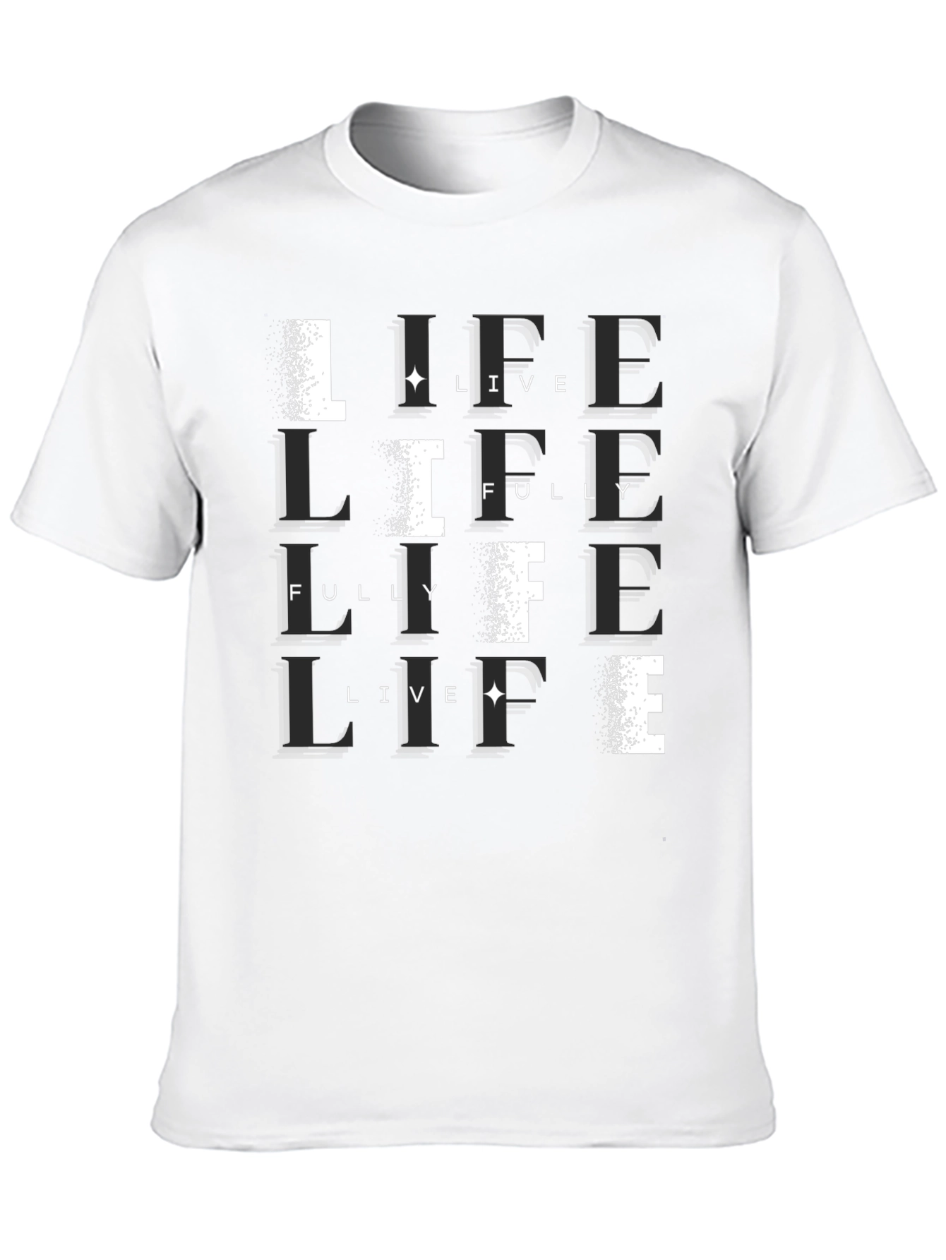Live Life Fully Black T-Shirt