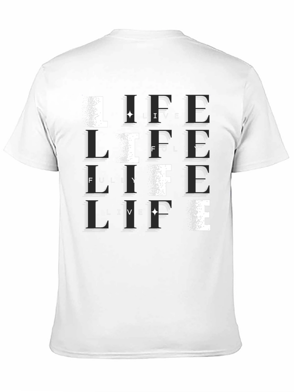 Live Life Fully Black T-Shirt