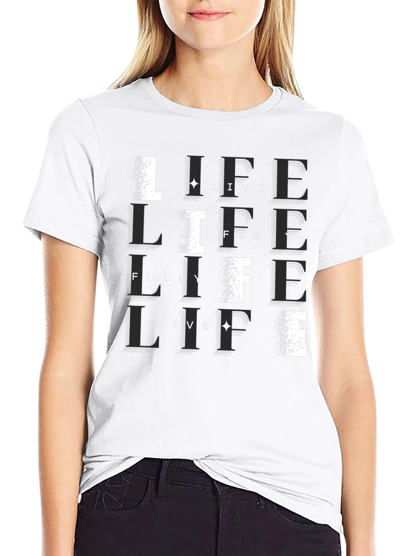 Live Life Fully Black T-Shirt