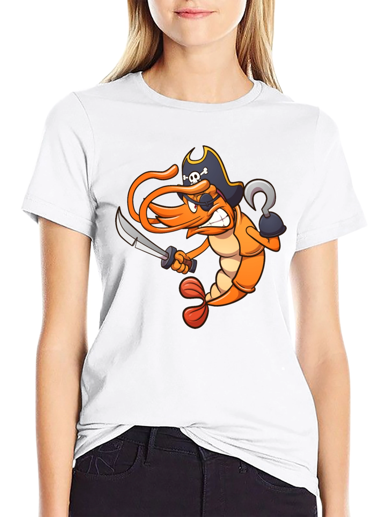 Pirate Shrimp Graphic T-Shirt