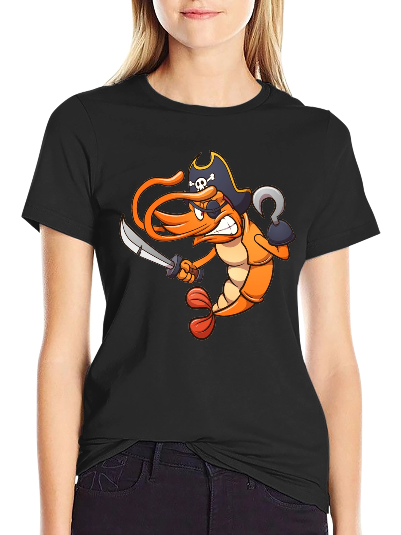 Pirate Shrimp Graphic T-Shirt