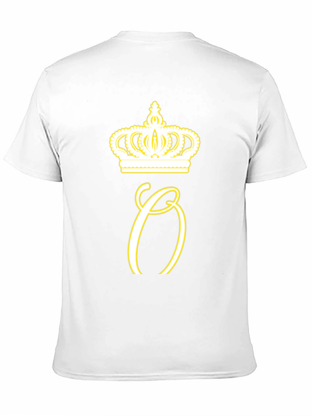 Crown Initial Tee - Stylish Mens Black T-Shirt