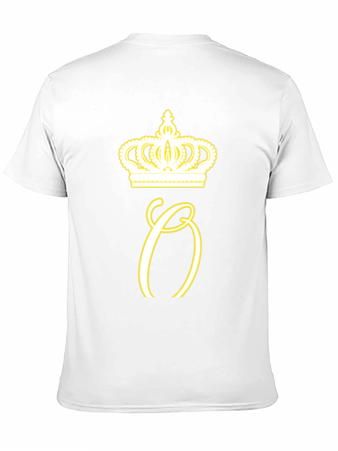 Crown Initial Tee - Stylish Mens Black T-Shirt