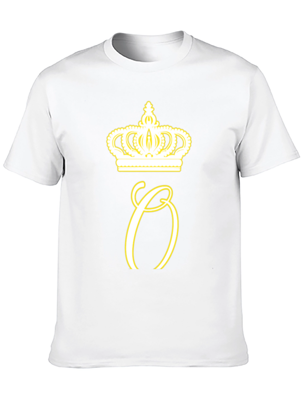 Crown Initial Tee - Stylish Mens Black T-Shirt