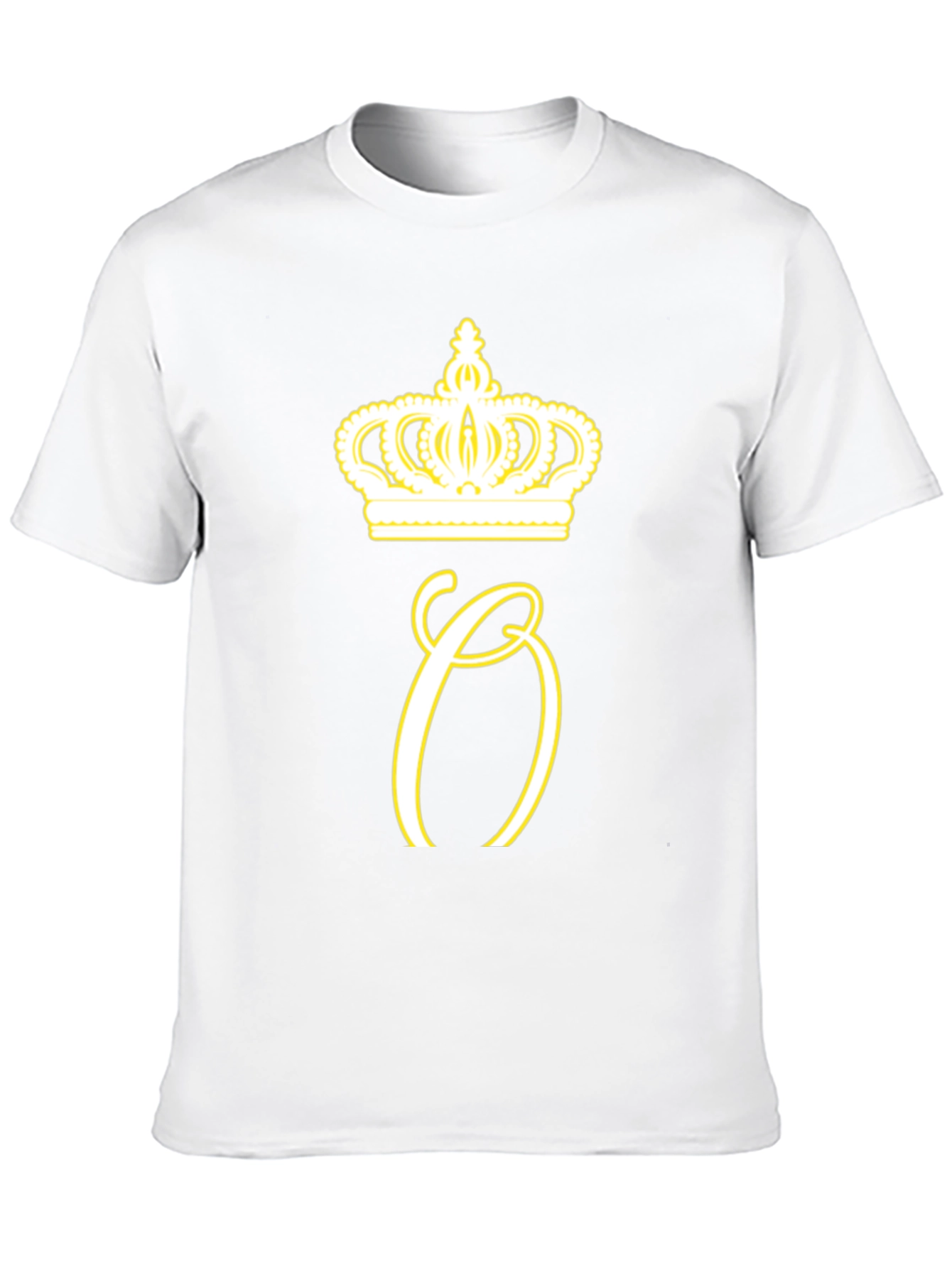 Crown Initial Tee - Stylish Mens Black T-Shirt