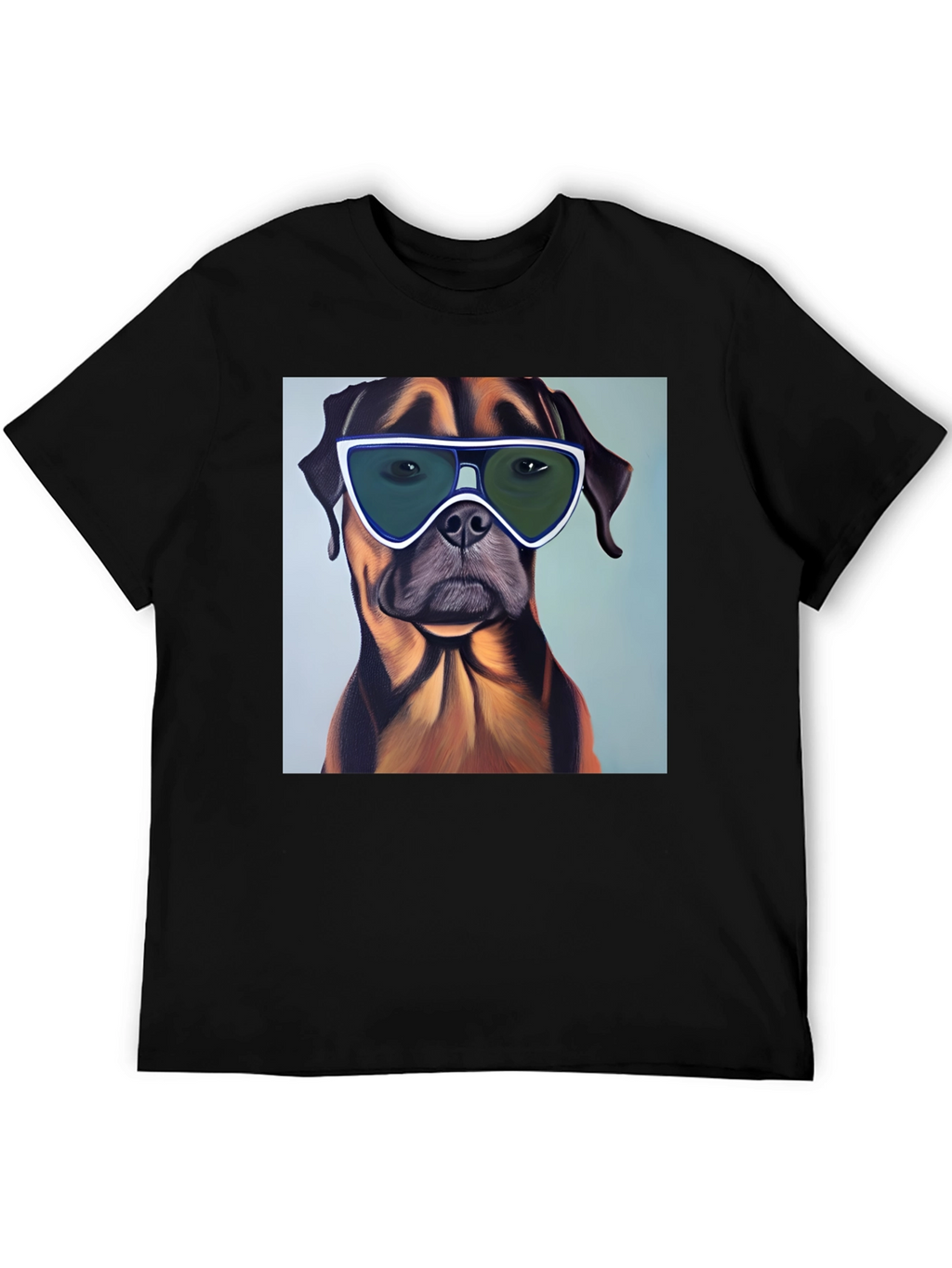 Cool Dog Graphic T-Shirt - Black