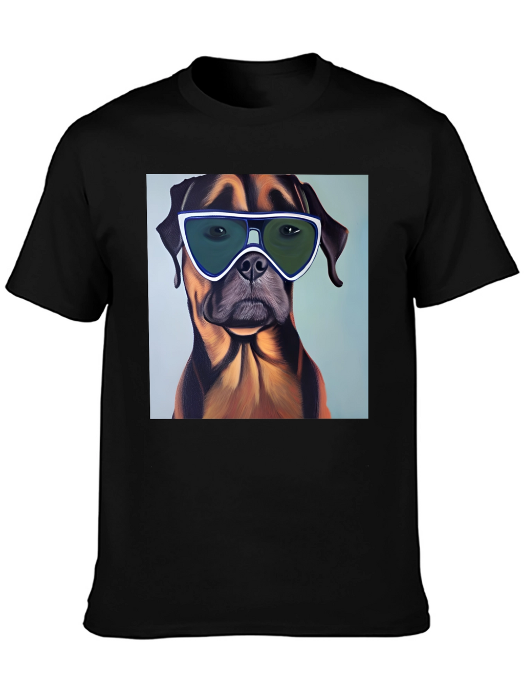 Cool Dog Graphic T-Shirt - Black
