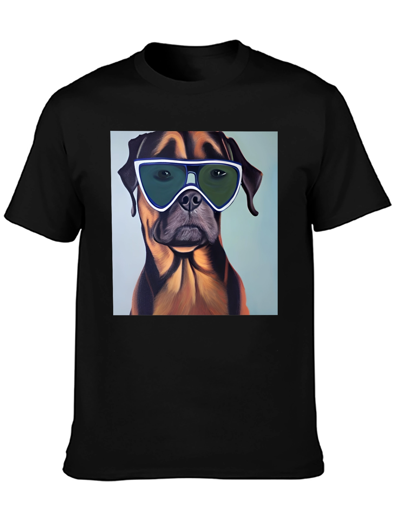 Cool Dog Graphic T-Shirt - Black