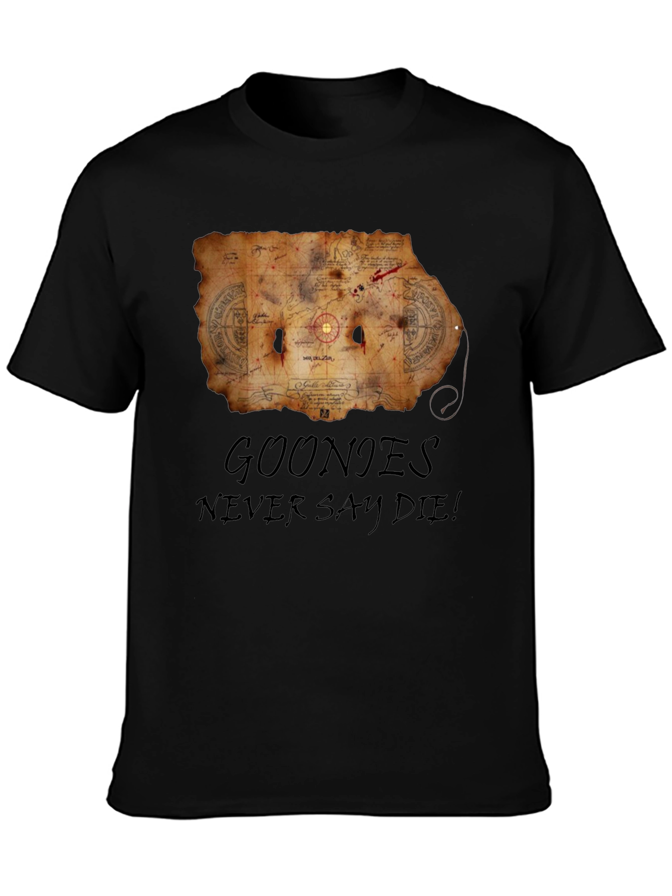 Goonies Never Say Die Black T-Shirt