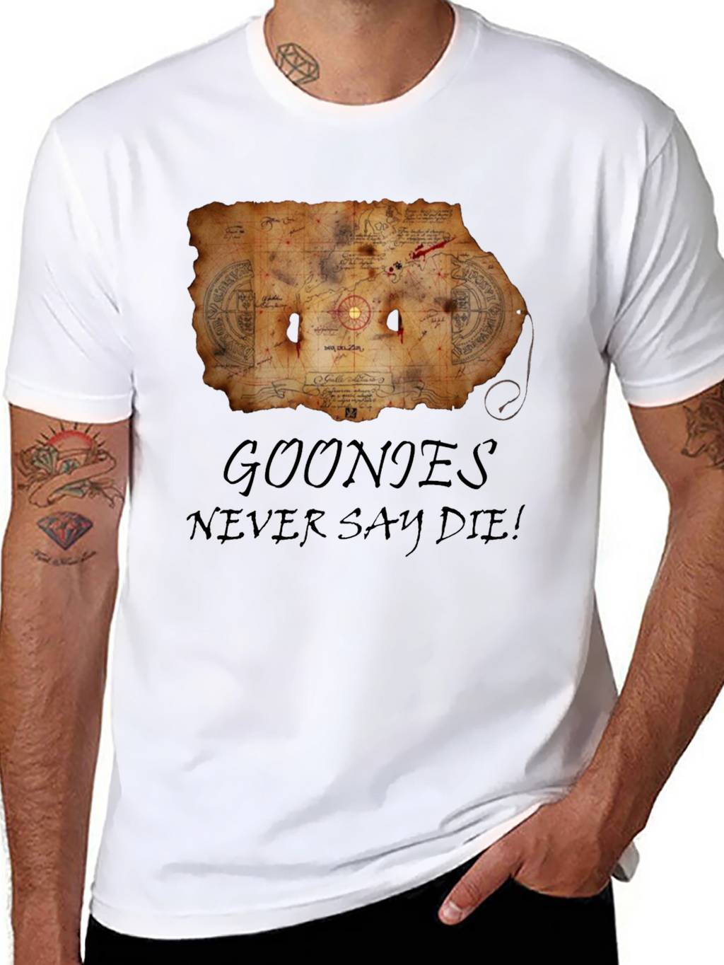 Goonies Never Say Die Black T-Shirt