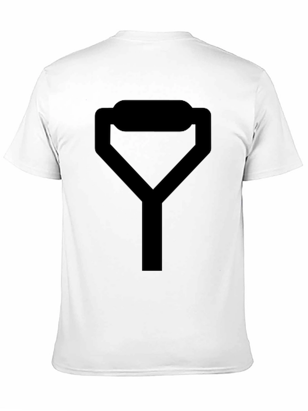 Minimalist Shovel Graphic T-Shirt - Black