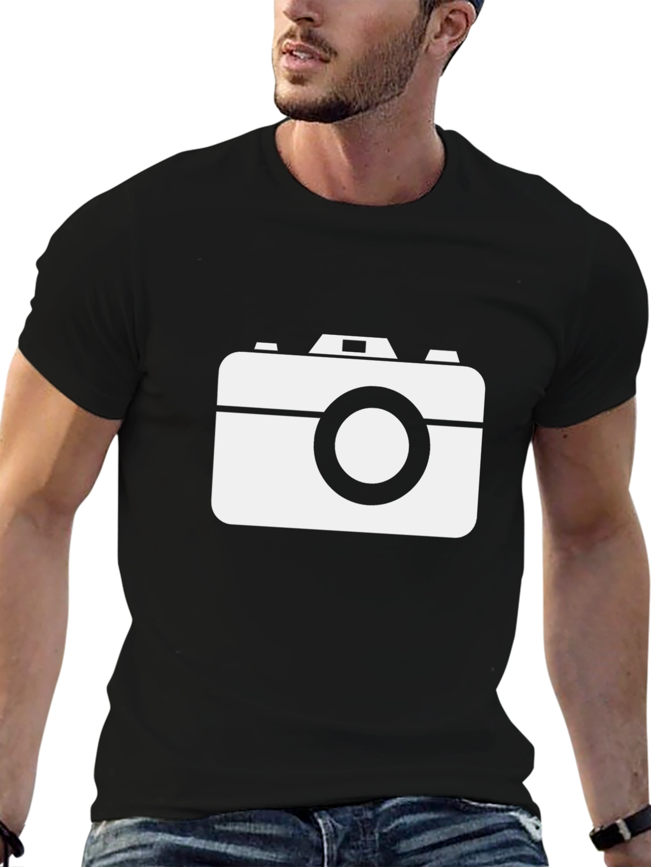 Retro Camera Graphic T-Shirt - Classic Photographer Style