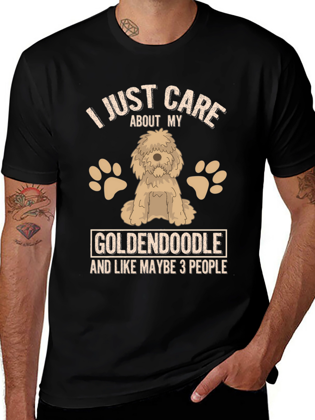 Goldendoodle Lover T-Shirt - Care About My Dog Tee