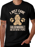 Goldendoodle Lover T-Shirt - Care About My Dog Tee