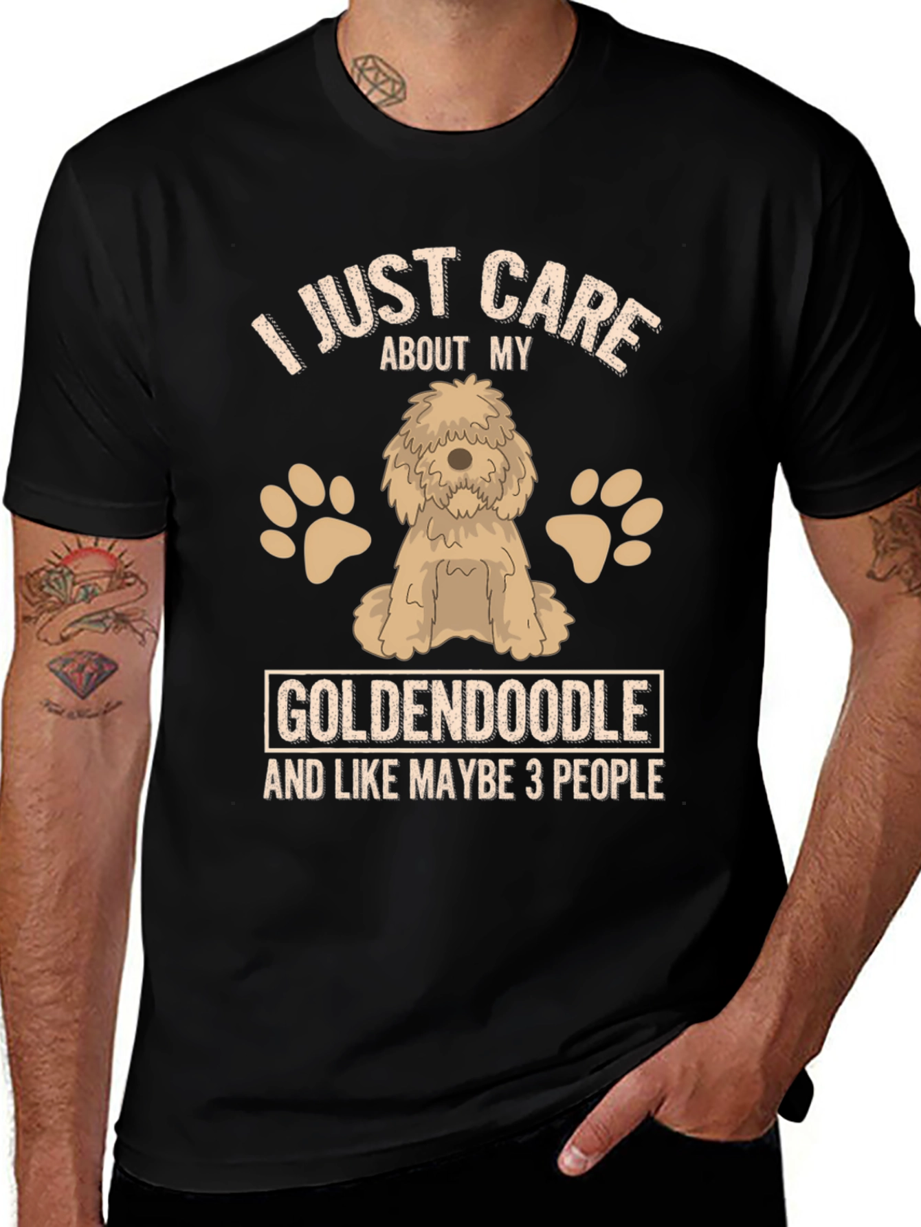 Goldendoodle Lover T-Shirt - Care About My Dog Tee