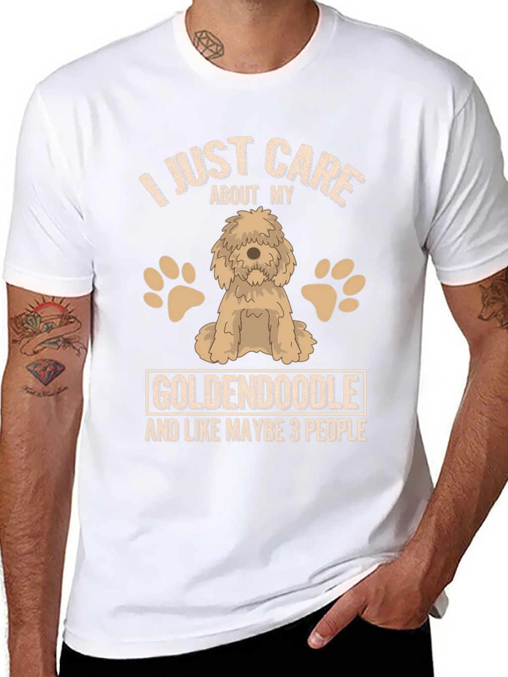 Goldendoodle Lover T-Shirt - Care About My Dog Tee