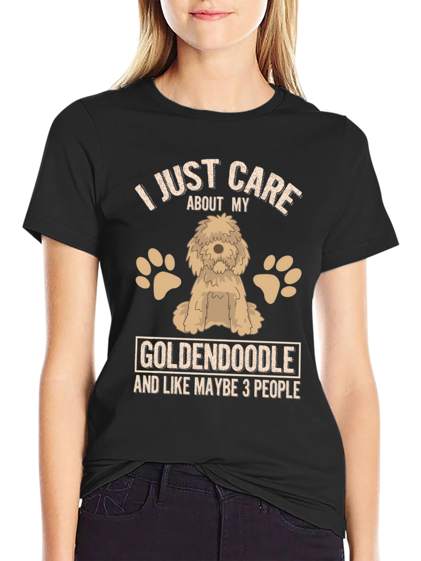 Goldendoodle Lover T-Shirt - Care About My Dog Tee