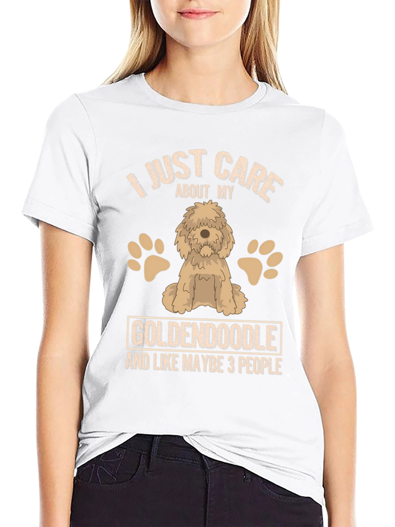 Goldendoodle Lover T-Shirt - Care About My Dog Tee