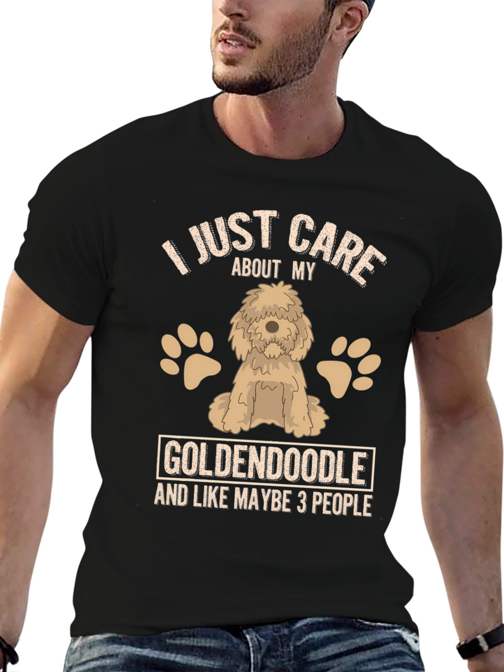 Goldendoodle Lover T-Shirt - Care About My Dog Tee