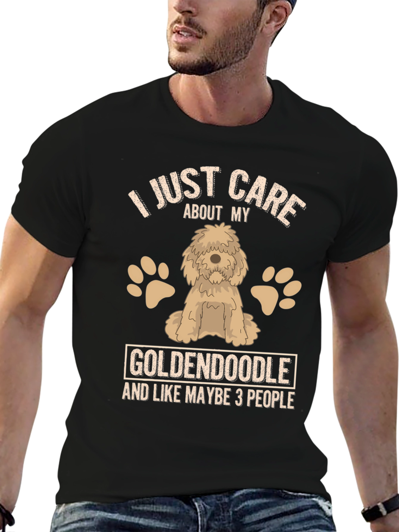 Goldendoodle Lover T-Shirt - Care About My Dog Tee