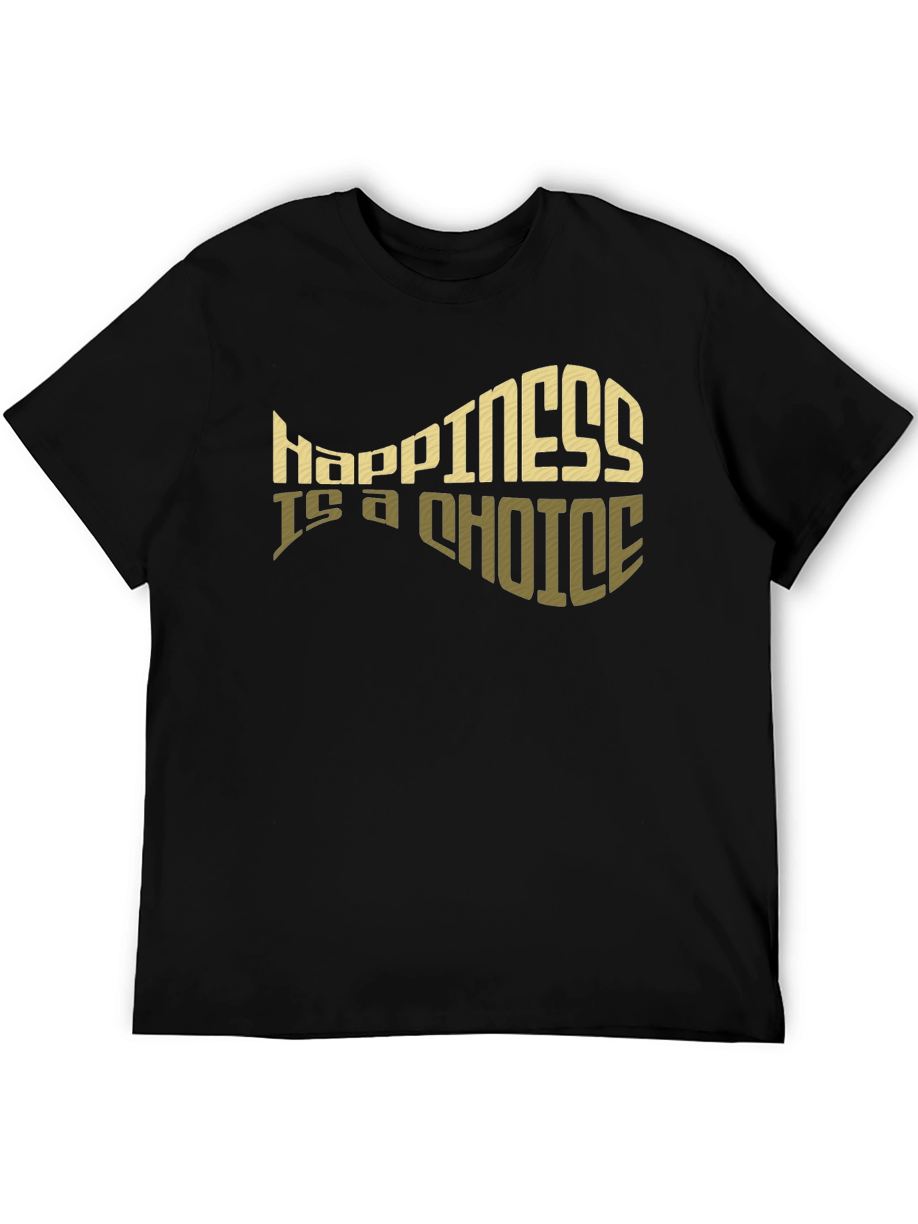 Happiness is a Choice Graphic Tee - Black