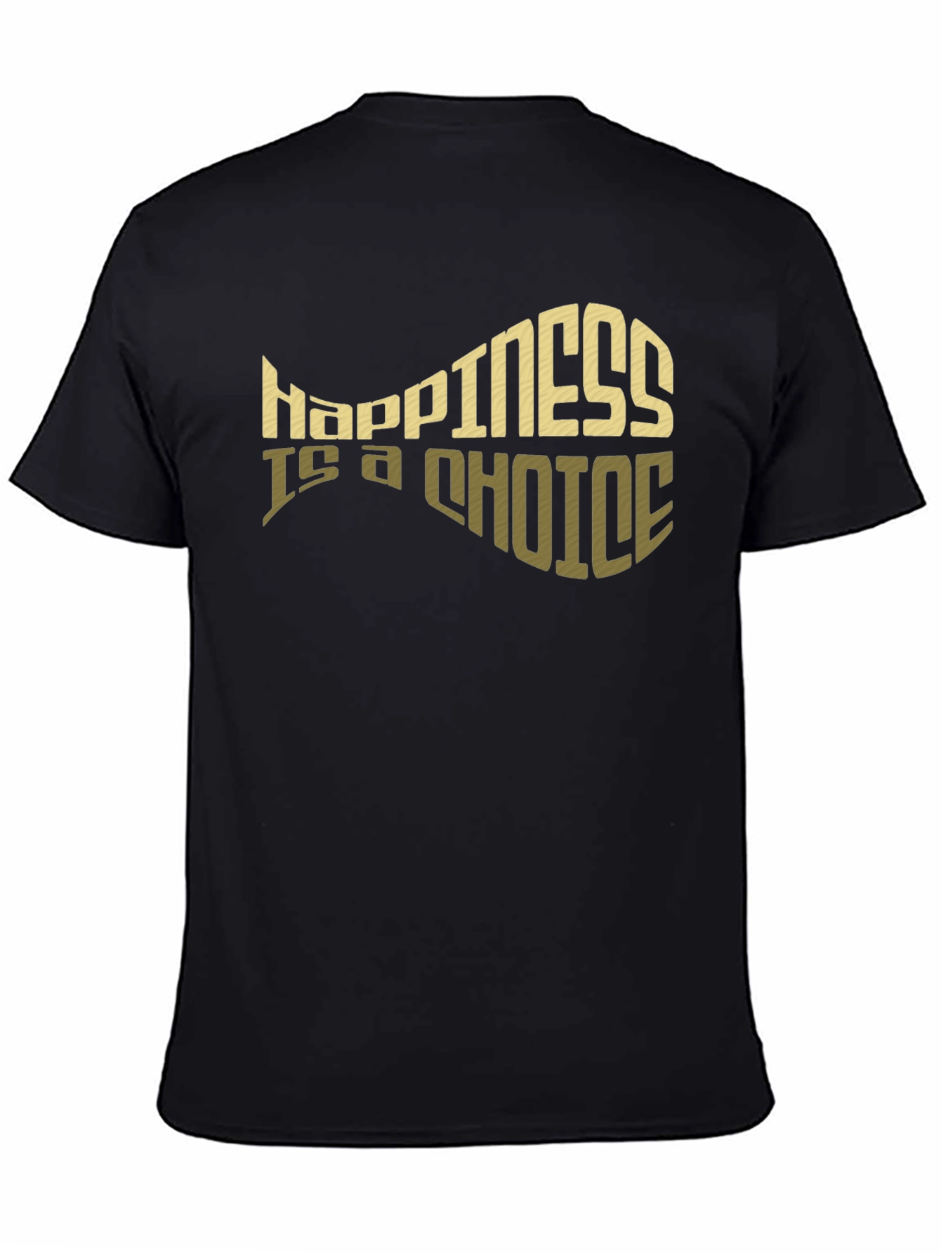 Happiness is a Choice Graphic Tee - Black