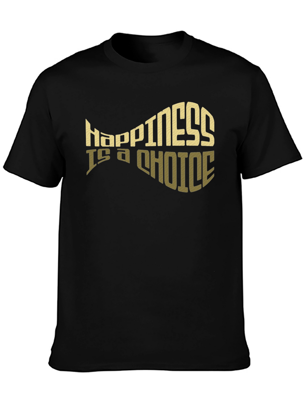 Happiness is a Choice Graphic Tee - Black