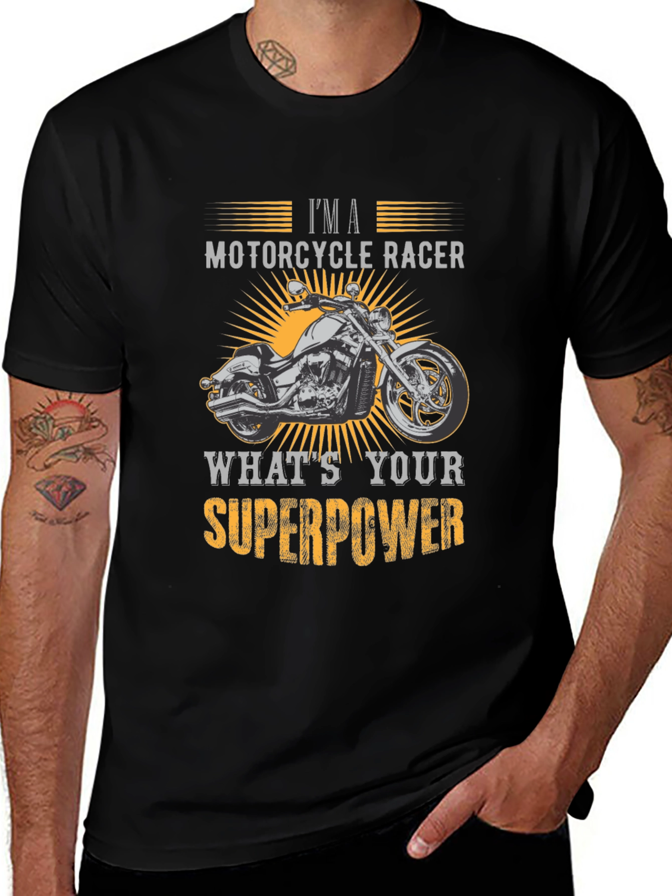 Motorcycle Racer Superpower T-Shirt