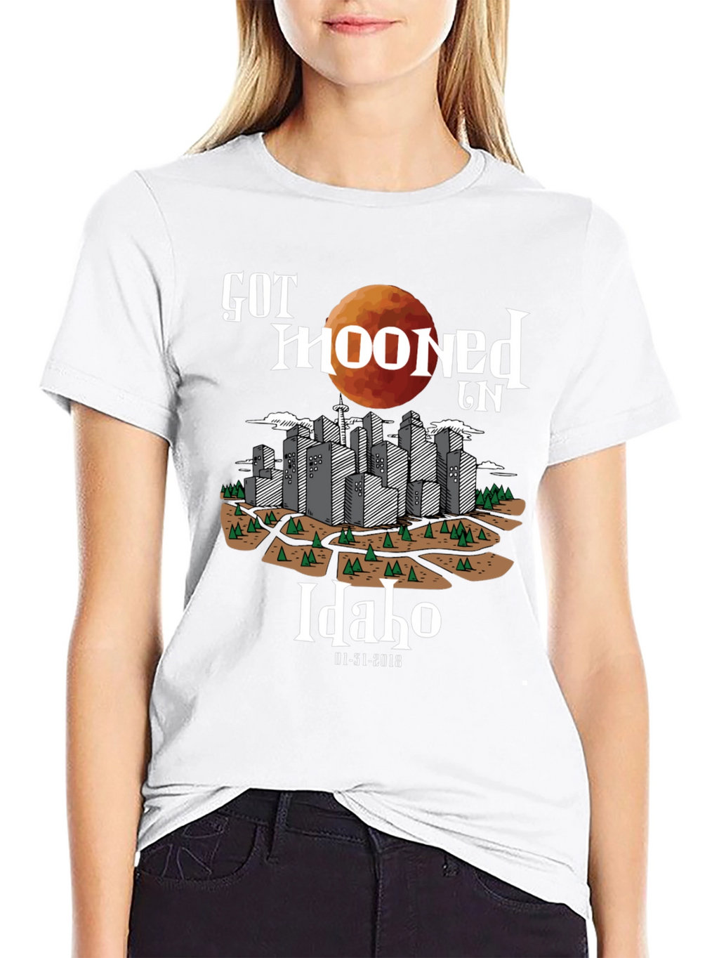 Got Mooned in Idaho Total Eclipse T-Shirt