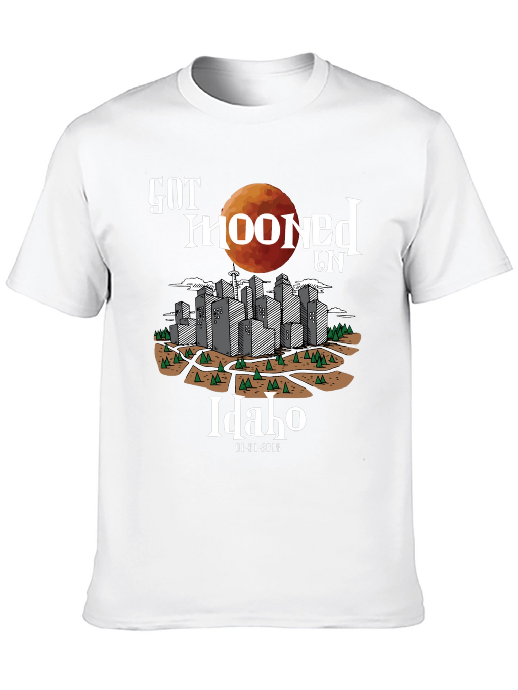 Got Mooned in Idaho Total Eclipse T-Shirt
