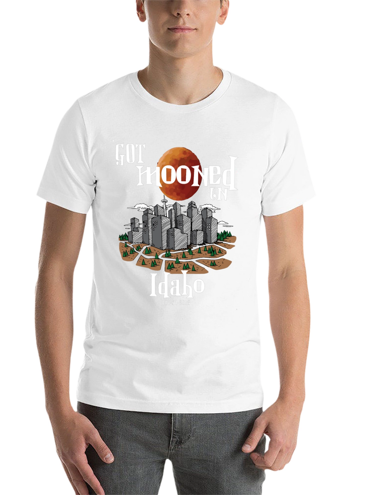 Got Mooned in Idaho Total Eclipse T-Shirt
