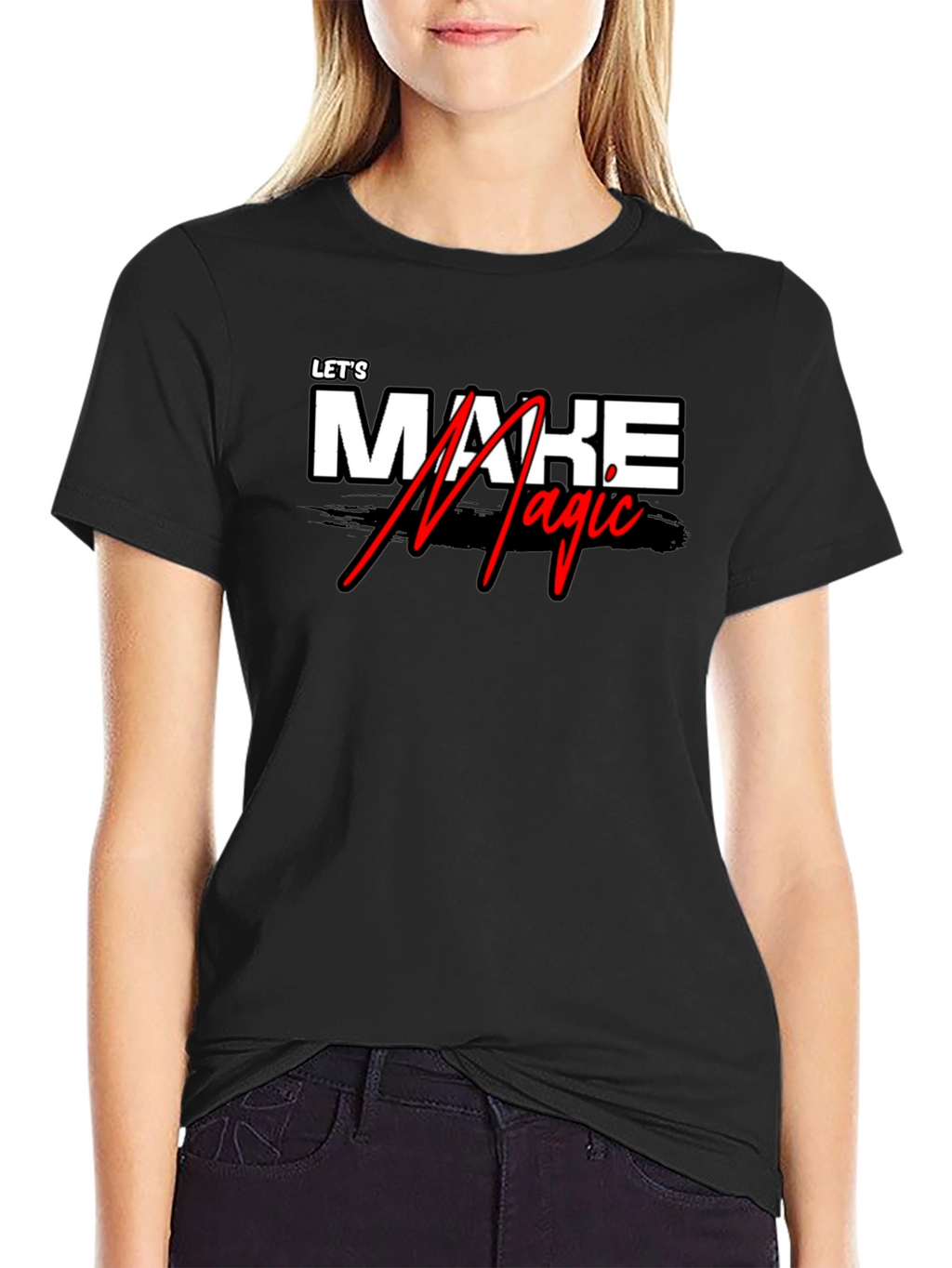 Lets Make Magic Black Graphic Tee
