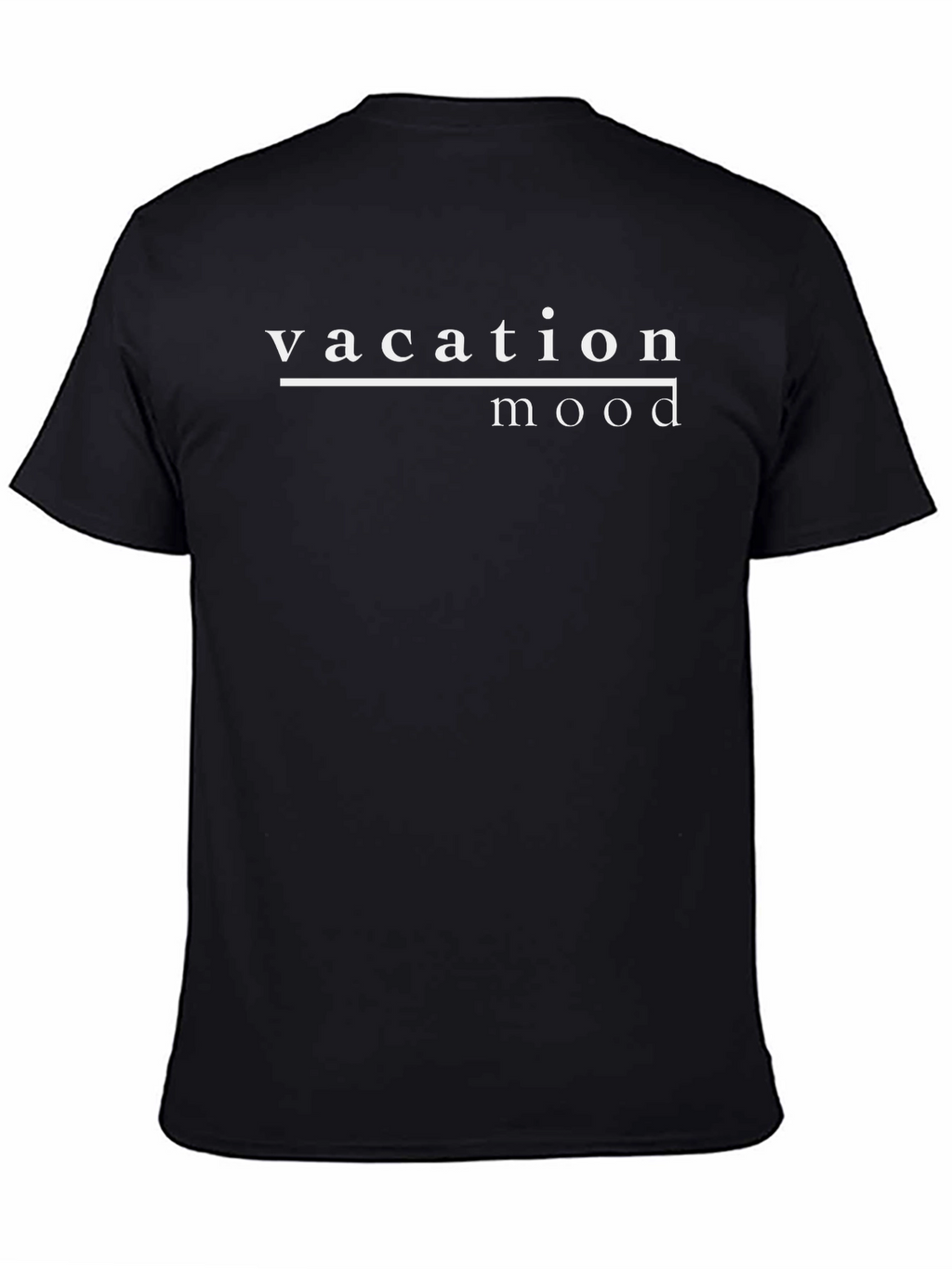 Vacation Mood Black T-Shirt