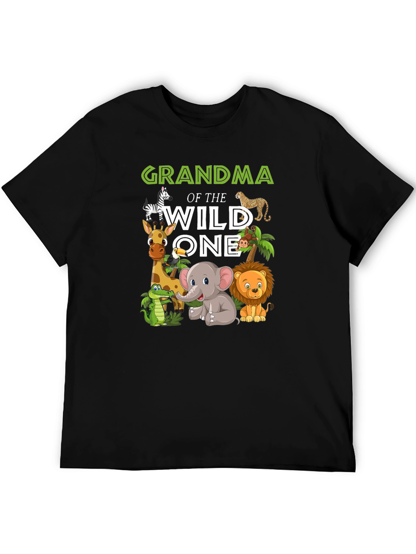 Grandma of the Wild One Jungle Animal T-Shirt