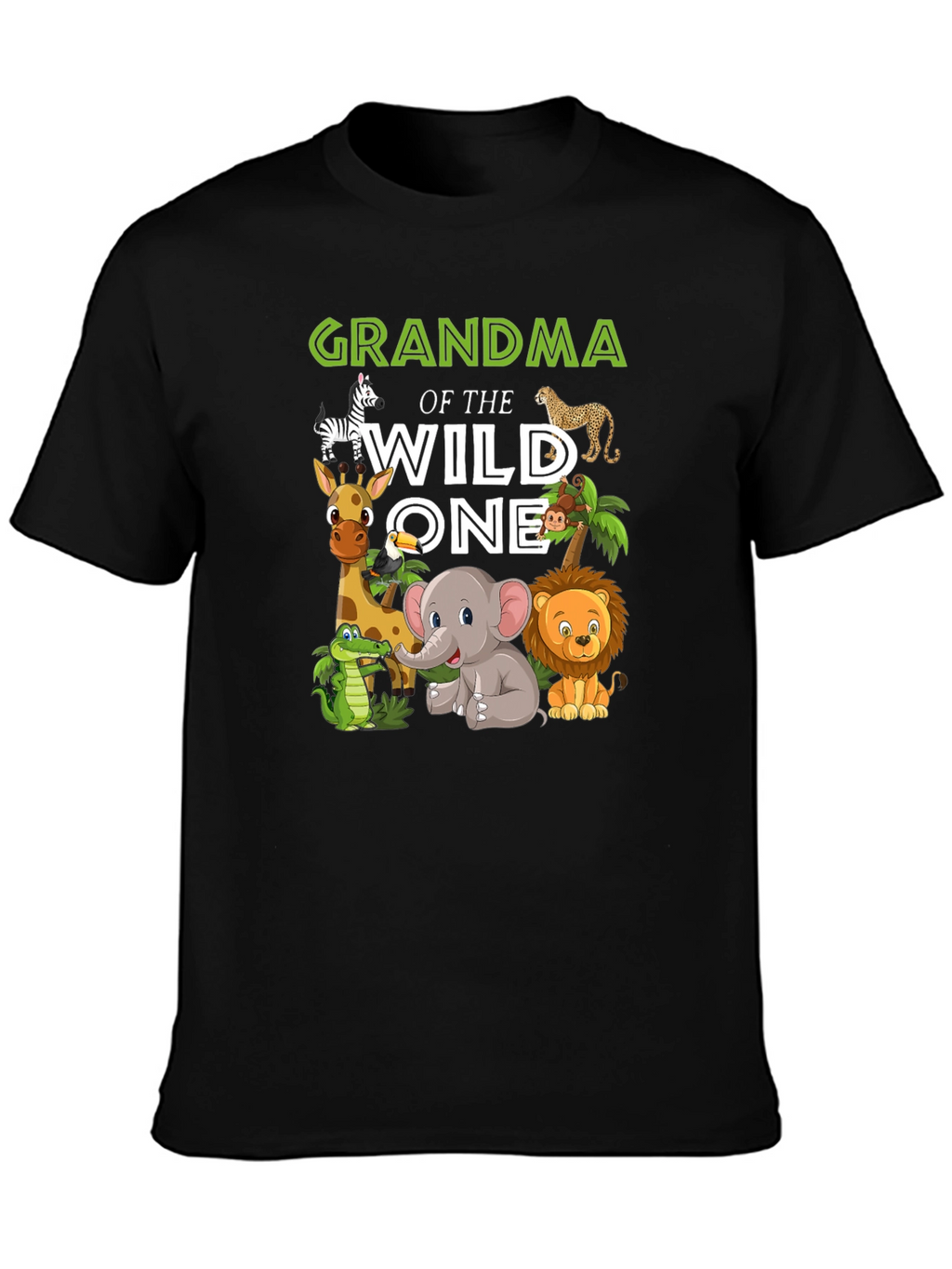 Grandma of the Wild One Jungle Animal T-Shirt