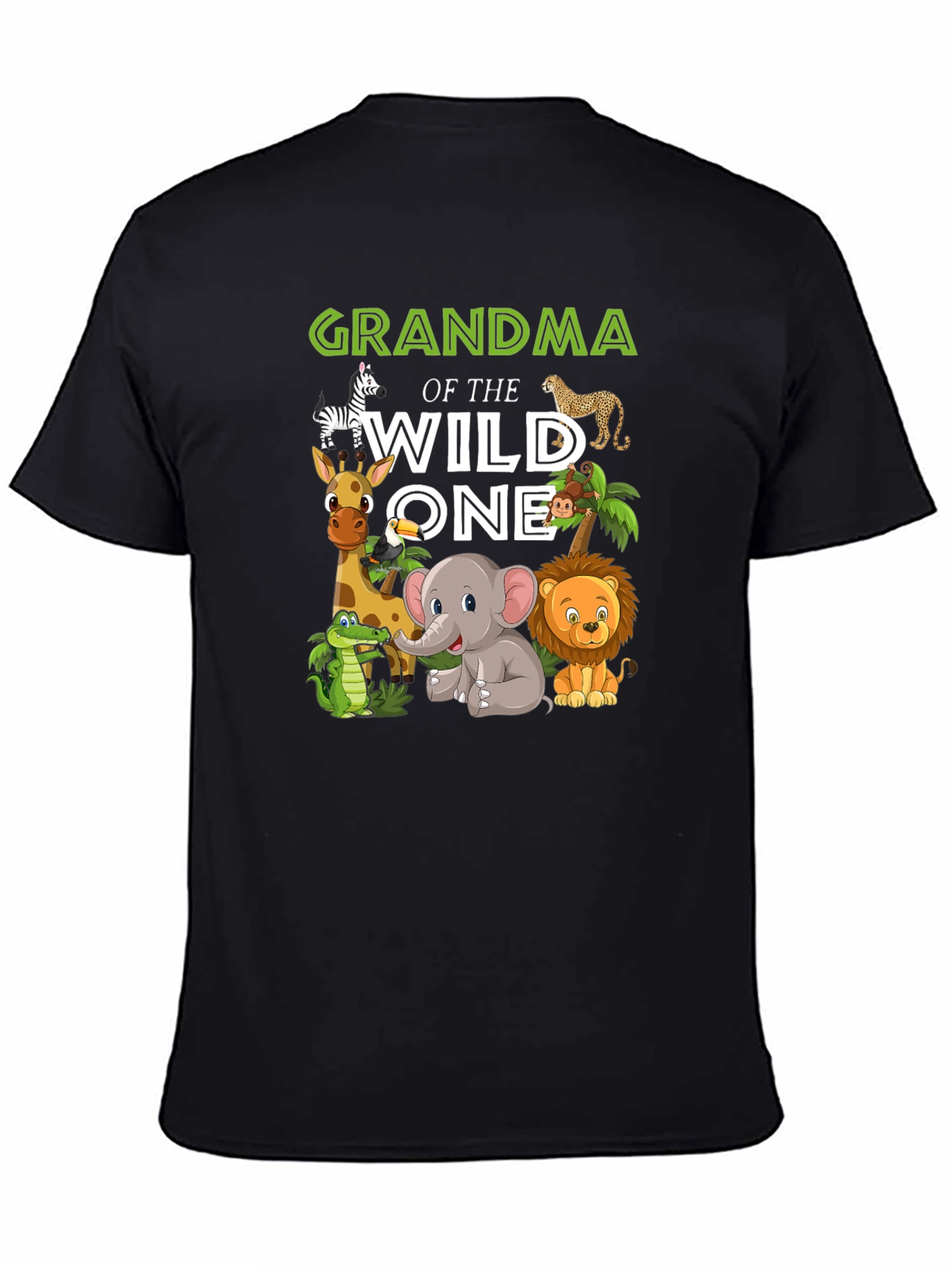 Grandma of the Wild One Jungle Animal T-Shirt