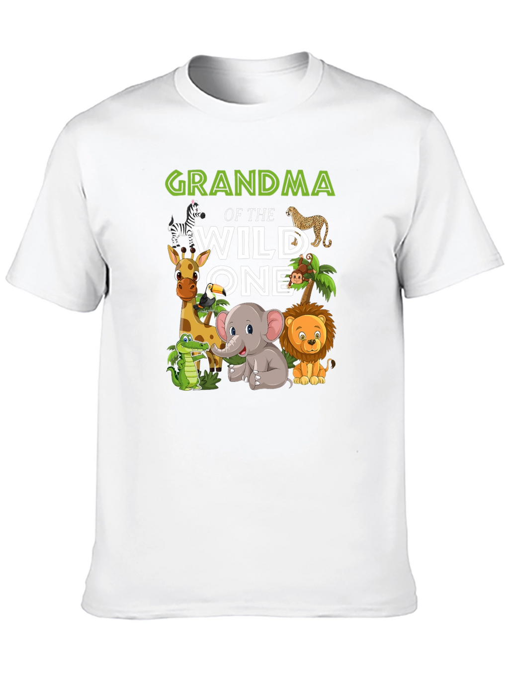 Grandma of the Wild One Jungle Animal T-Shirt