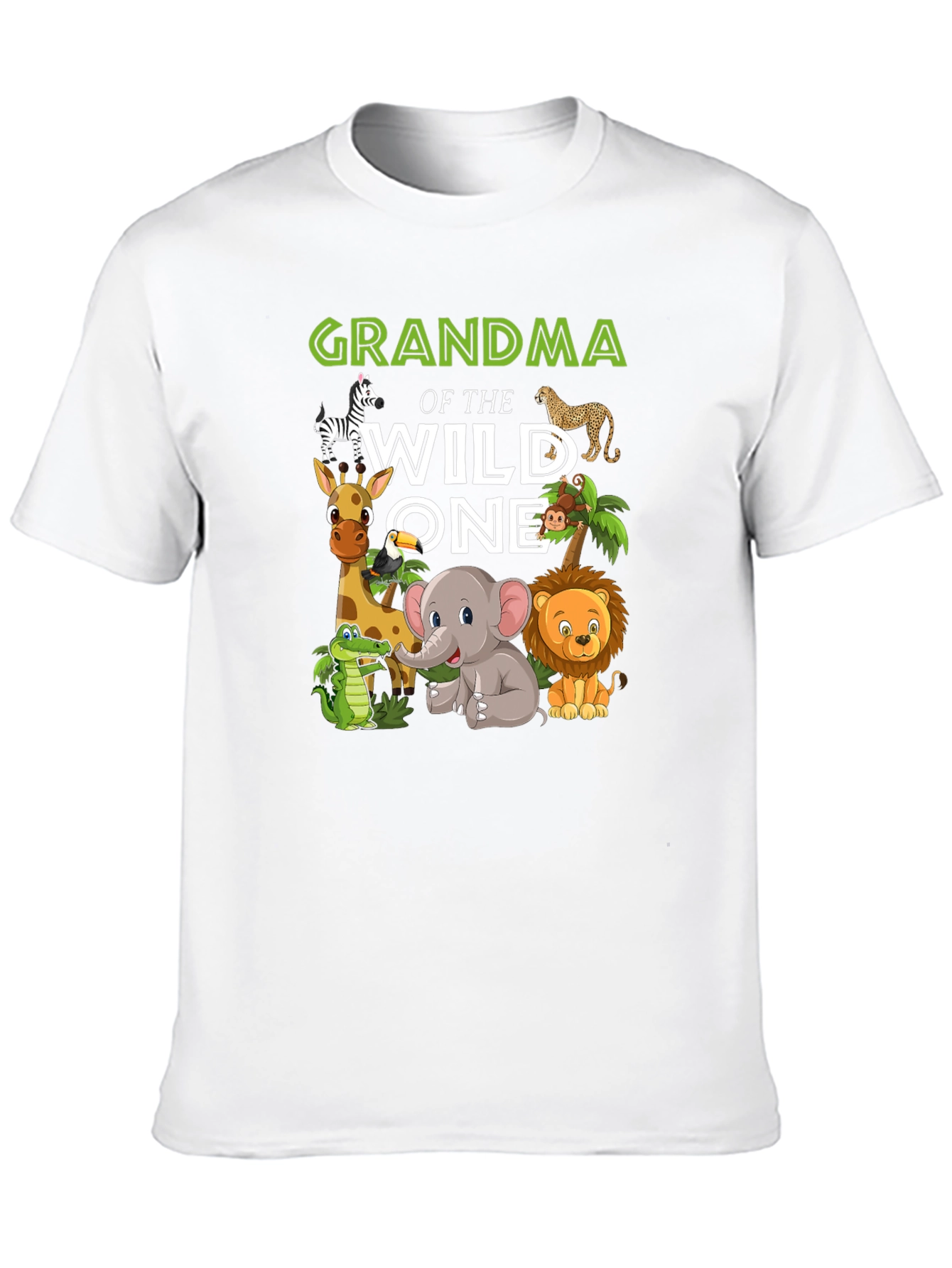 Grandma of the Wild One Jungle Animal T-Shirt