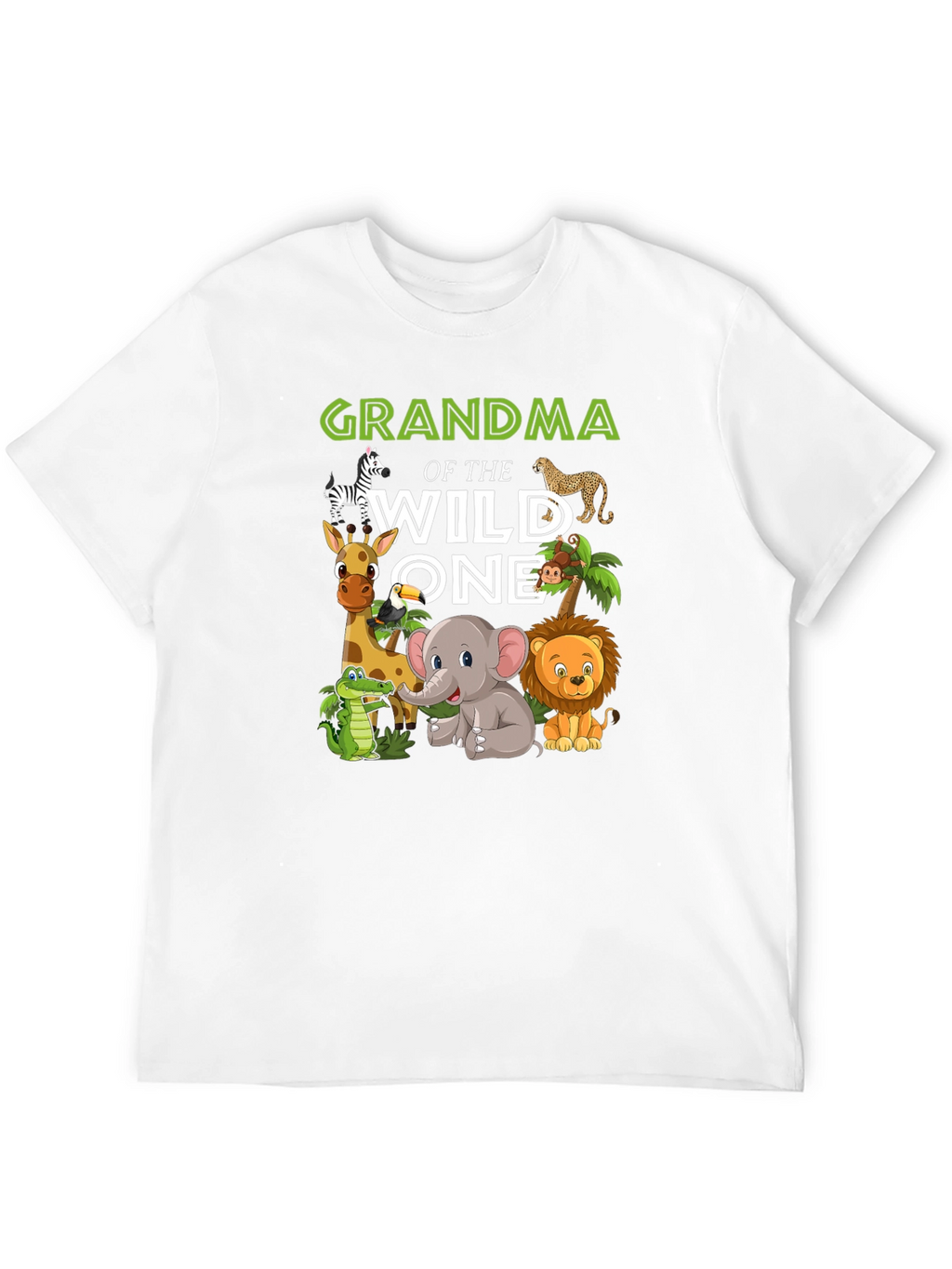 Grandma of the Wild One Jungle Animal T-Shirt