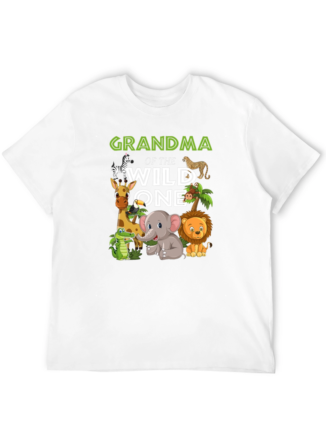 Grandma of the Wild One Jungle Animal T-Shirt