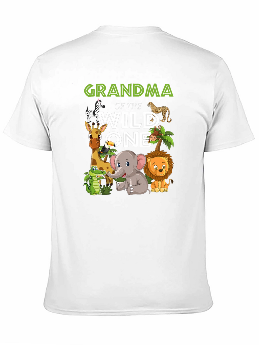 Grandma of the Wild One Jungle Animal T-Shirt