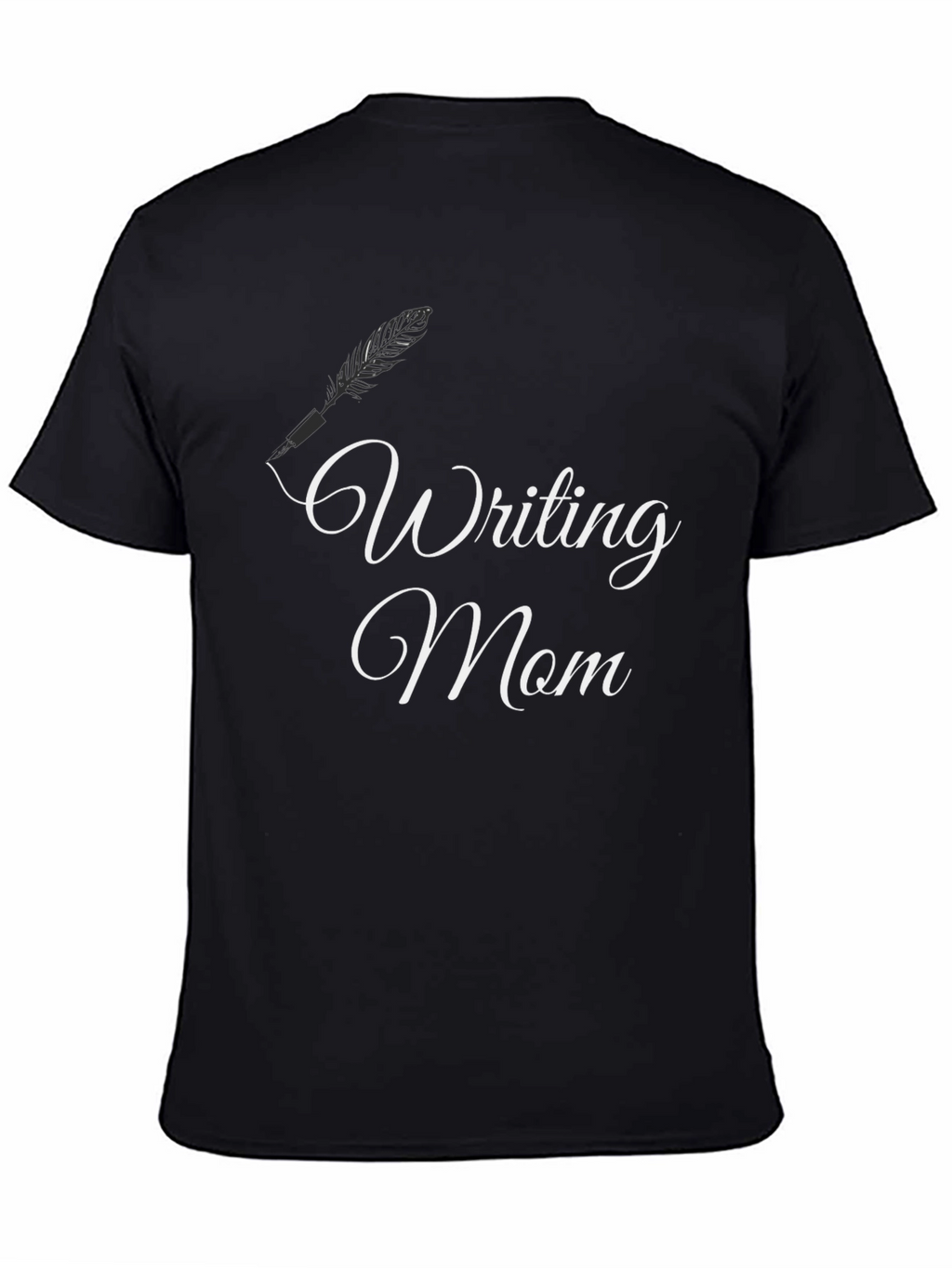Writing Mom Black T-Shirt